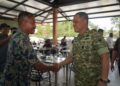 Pangdam IM Brigadir Jenderal TNI Mahesa Fitriadi SAP MM bersilaturahmi dengan masyarakat Kecamatan Kota Bakti di Warkop Sakti Point Kota Bakti Kabupaten Pidie Jumat 24102025