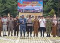 Wakil Bupati Aceh Besar Drs H Syukri A Jalil mengikuti apel gelar pasukan Operasi Patuh Seulawah 2026 di Lapangan Apel Mapolres Aceh Besar Senin 26102026 FOTO MC ACEH BESAR