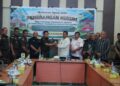 Foto bersama usai penerangan hukum yang berlangsung di Aula Sanusi Wahab Kantor Bupati Aceh Besar Kota Jantho Kamis 29102026 FOTO MC ACEH BESAR