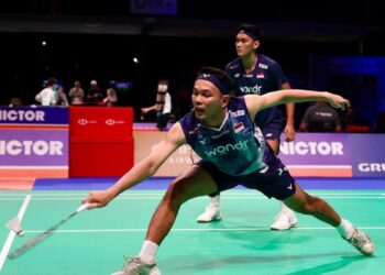 FajarFikri Tekuk Ganda Thailand dan Lolos ke Semifinal FOTO PBSI