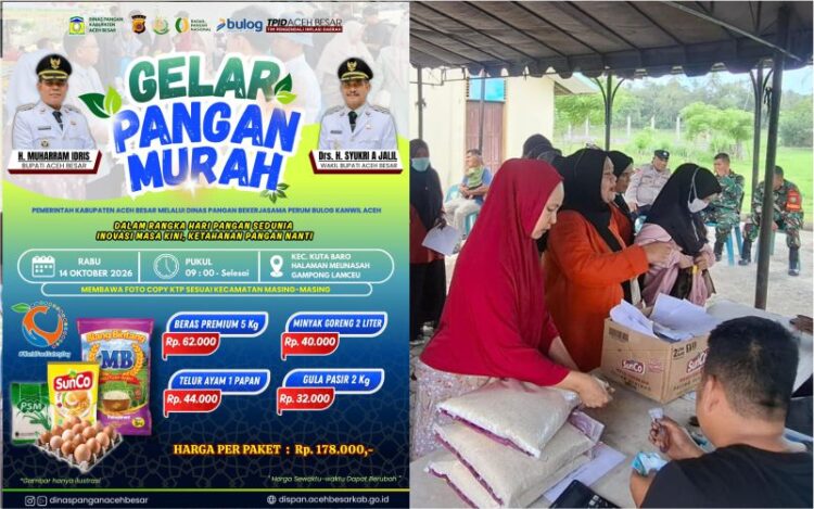 Masyarakat Lamceu antre membeli sembako pada Gerakan Pangan Murah kepada masyarakat secara simbolis di halaman Meunasah Gampong Lamceu Kecamatan Kuta Baro Rabu 14102026 FOTO MC ACEH BESAR KETIKKABARcom Masyarakat Lamceu antre membeli sembako pada Gerakan Pangan Murah kepada masyarakat secara simbolis di halaman Meunasah Gampong Lamceu Kecamatan Kuta Baro Rabu 14102026 FOTO MC ACEH BESAR